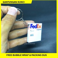 GANTUNGAN FEDEX BOX MINIATURE KEYCHAIN