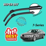 BMW 7 Series E65 E66 E67 2001 - 2008 Silicone Wiper Blade Windscreen Viper Pengelap Kereta