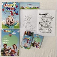 Personalized Cocomelon Party Needs and Give Aways