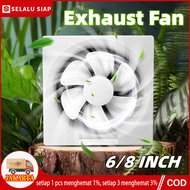 Exhaust Fan Dinding Hexos penyedot panas kamar Exhaust Fan Kipas Angin Plafon Kipas Atap Kipas Kamar Mandi Kipas Dapur Kipas Angin Hisap Plafon 8 INCH/6 INCH 8" 6"