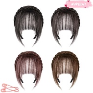 WUPEI47G9 Hair Topper, Fishbone Braid Synthetic Hair Wig Headband, One-Piece Straight Hair Natural L