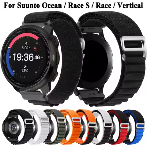 22mm Nylon Strap For Suunto Ocean / RACE / RACE S / 5 Peak / 9 Peak Pro Watch Band For Suunto Vertic