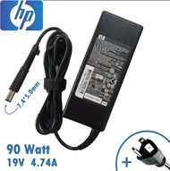 Adapter HP Compaq รุ่น 19V/4.74A 7.4x5.0mm หัวเข็ม (สีดำ) สายชาร์จโน๊ตบุ๊ค สายชาร์จ ที่ชาร์แบตเตอรี่