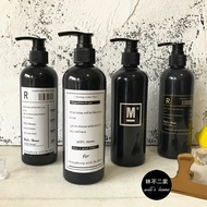 Ins Style Nordic Shampoo Sub-Packing Bottle Round Bottle Bath Bottle Lotion Bottle Shower Gel Plasti