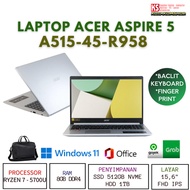 Laptop Acer a515 r958 ryzen 7 ram 8gb ssd 512gb hdd 1tb 15.6" fhd ips