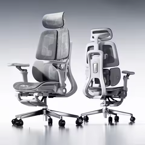 Office Mesh Chair Ergonomic Executive Computer Gaming Furniture Modern Swivel Rolling Adjustable Sil