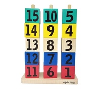 Agdia Toys - Number Building Blocks | EDUCATIONAL WOODEN TOYS
