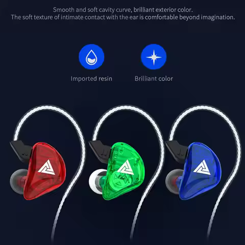 Original QKZ-CK5 mobile sports headphones, stereo headphones, music, racing headphones, DJ with high