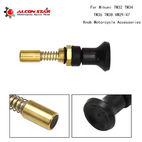 Alconstar Knob Style Choke Plunger Assembly conversion kit for Mikuni carburettor TM32 TM34 TM36 TM3