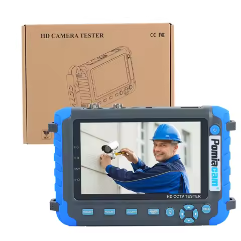 IV8C HD Coaxial CCTV Tester Camera Monitor Support 8MP CVBS AHD TVI CVI 4-In-1 Tester 5 Inch Screen 