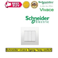 Schneider vivace 3gang 1way switch