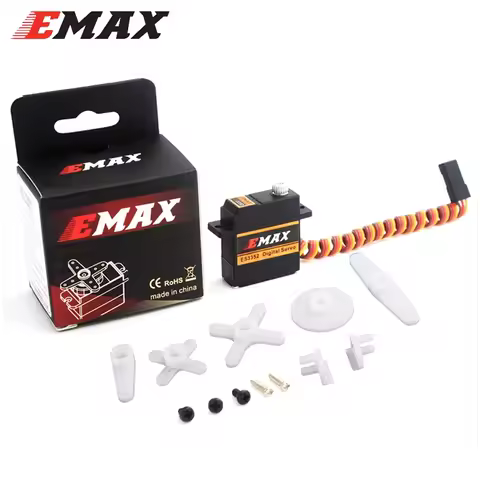 EMAX ES3352 3352 4.8-6.0V 2.8kg Metal Gear 9mm Ultra Thin Digital Servo Futaba/Jr Plug For RC Gilder