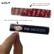 2 pieces Automobile Metal Leaf Plate Side Label Tail Sticker For Kia K2 K3 K5 KX3 KX5 KX7 Sportage S