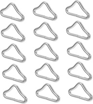 40pcs Trampoline Triangle Ring Triangle Handbag Hardware Kids Trampoline Silver Accessories Rings Si