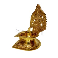 Yogam Kajalakshmi Special Vilakku Gold Polished / pooja / decorative purpose