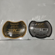 KAWASAKI Anniversary Embossed Sticker ninjakawasaki 30 Years Size 7x6