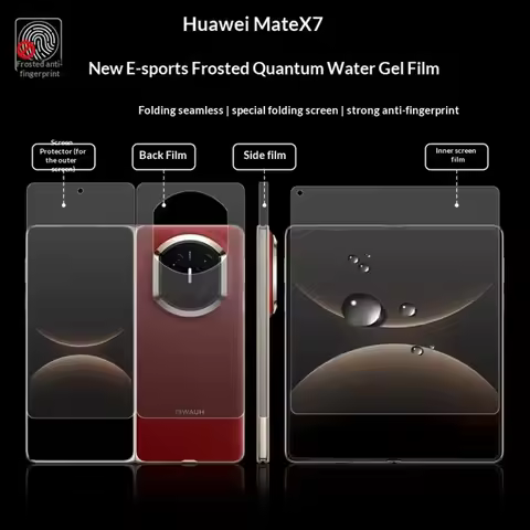 4 in1 Inner Outer Hinge Sticker Back Full Body Screen Protector For Huawei Mate X6 Matte Clear Hydro