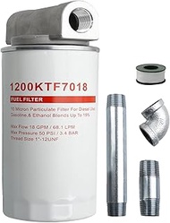 1200KTF7018 Spin-On Fuel Filter Replacement Fits for Transfer Pumps (FR112, FR1210G, FR610G) - Inclu