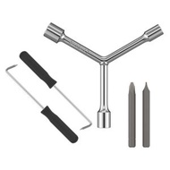 5件/套 多功能螺絲刀三叉扳手 波輪洗衣機拆卸清洗維修工具 拉鉤把手顏色款式隨機