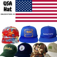 Second Brand USA Cap snapback Rope Hat Vintage USA