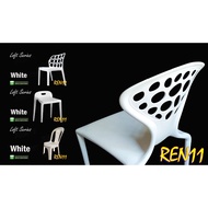 3v  White Chair Grad A High Quality Plastic Side Chair - White,Putih, kerusi ,