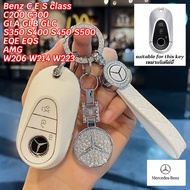 Mercedes Benz C E S class C200 C300 GLA GLB GLC car key remote case S350 S400 S450 S500 EQE EQS AMG 