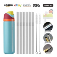 10mm Straw Adapt to Owala Water Cup 24oz/32oz/40oz/Stainless Steel 304 Straw Reusable