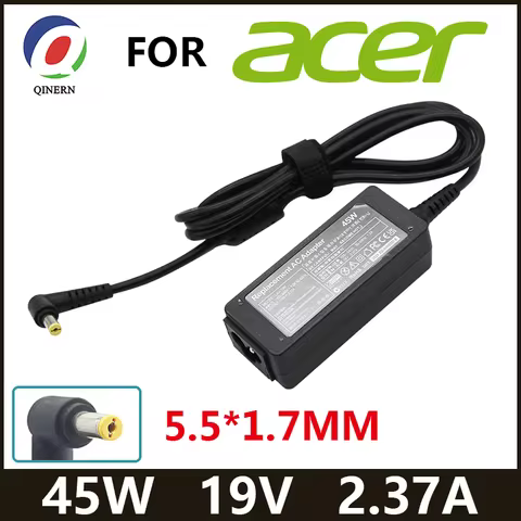 19V 2.37A 45W 5.5*1.7MM Laptop Adapter Charger For Acer Aspire 3 A314-31 A515-51-3509 E5-573-516D Se