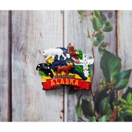 ALASKA FRIDGE DECORATION HOME DECORATION ALASKA ANIMALS FRIDGE MAGNET/