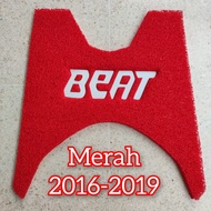 karpet motor beat 2014-2021 keset motor beat - merah 2016-2019