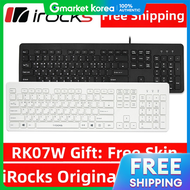 I-Rocks Irk07W Silent USB Keyboard Pantograph Black