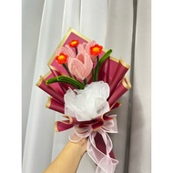 FUZZY WIRE FLOWER BOUQUET🌷🌷 BOLEH DELIVERY AREA KL