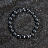 A002 Hematite & Onyx Bracelet (8mm) - 15cm