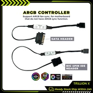 TrillionX ARGB Line Controller 3pin 5V Header 1 to 4 ARGB splitter cable