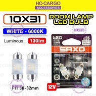 Car Interior Dome Light LED Room Lamp Bulb 12V 6000K White Light (10X31 / 10X36 / 10X39 / 10X41)