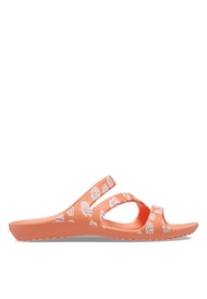 Crocs - Kadee II Graphic Sandals (Female - Papaya/Multi)