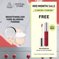 3CE Makeup Fix Powder, matte oil absorbing, locks makeup, blurs pores, imperfections for flawless lo