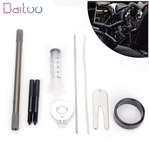 Motorcycle Fork Spring Compressor Tool Kit Service Tool Kit For Most Regular Cartridge & Inverted Fo