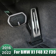 Stainless Car Accelerator Brake Pedals Cover Non Slip Pads Accessories For BMW X1 F48 X2 F39 2016 20