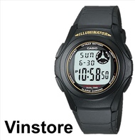 [Vinstore] Casio F-200 Digital Dual Time Black Resin Strap Men Watch F-200W-9AUDF F-200W-9AU F-200W-