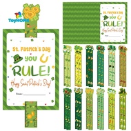 GPHA> 24 Sets St. Patri's Day Gifts Bulk Shamro Luy Clover Rulers With Cards Irish Day Ireland Gifts