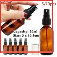 [Heaven useful] 5/10pc 30ml Amber Spray Bottles Plastic - Empty - Perfume Fragrance PET