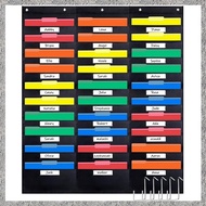 30 Pocket File Pocket Chart 42inch Wide X 47inch Tall - Versatile Wall Hanging File Folder Organizer