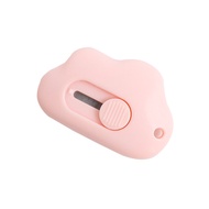 【Elegant Residence】Cute Cloud Mini Utility Knife Retractable Cutter Letter Paper Cutting Envelope Opener Express Partum Cutter Office Supplies