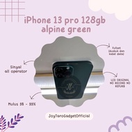 iphone 13 pro 128gb alpine green second fullset mulus terawat