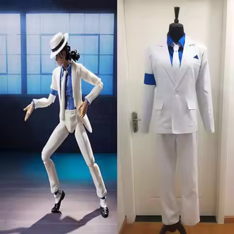 Custom Made Michael Jackson Smooth Criminal Suit Michael Jackson Cosplay Costume Noly Coat