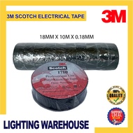 3M SCOTCH 1710 *10 Meter* PVC Insulation Tape Strong Adhesive Vinyl Electrical Wire Tape Work Repair Tools 18mmx10mx0.18