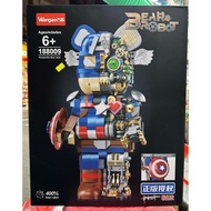 Puzzle Bearbrick 400% wangao 188009 Captain America.