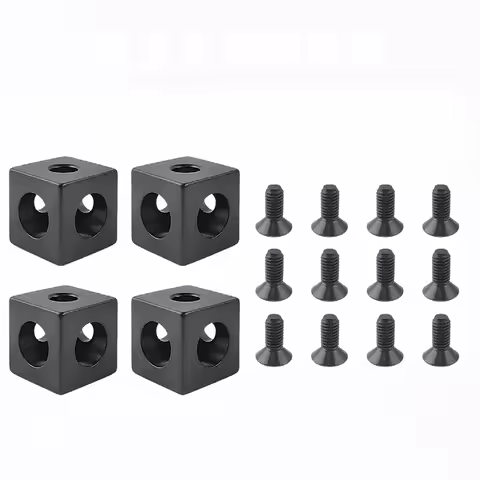 4pcs/8pcs a set Aluminum alloy Block Cube Connector Square Aluminum Block Connector 2020 Type Square