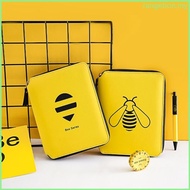 RAN B6 Journal Notebook Cute Bee Agenda Planner Oragnizer Zipper Notepad Traveler Daily Handbook with Pen School Supplie